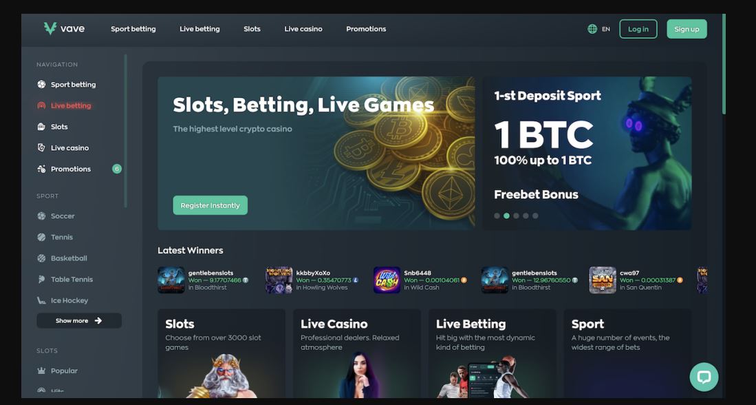 Vave Online Casino